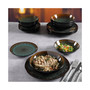 Kyoto Teal 16-piece Double Bowls Dinnerware Set, Service for 4