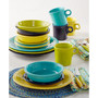 Mixed Cool Colors 16-Pc. Classic Dinnerware Set, Service for 4