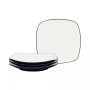 Colorwave Square Dinner Plates, Set of 4