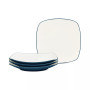 Colorwave Square Dinner Plates, Set of 4