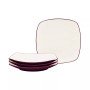 Colorwave Square Dinner Plates, Set of 4