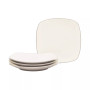 Colorwave Square Dinner Plates, Set of 4
