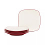 Colorwave Square Dinner Plates, Set of 4