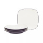 Colorwave Square Dinner Plates, Set of 4