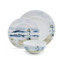 Seaside  Bone China 12 Piece Dinnerware Set, Service for 4