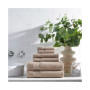 Host and Home 6-Piece Bathroom Towel Set (2 Bath Towels, 2 Hand Towels, 2 Washcloths), Double Stitched Edges, 400 GSM, Soft Ringspun Cotton, Stylish Striped Dobby Border