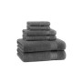 Host and Home 6-Piece Bathroom Towel Set (2 Bath Towels, 2 Hand Towels, 2 Washcloths), Double Stitched Edges, 400 GSM, Soft Ringspun Cotton, Stylish Striped Dobby Border