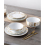 Raptures Gold 12 Piece Set, Service For 4