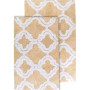 Double Quatrefoil Bath Rug Set