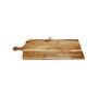 Wood Charcuterie Board Lotus Design with Handle, 28" x 11"