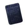 Ultra Soft Non-Slip Plush Memory Foam Bath Rug - Small 17"x24" - Tiled Design