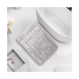 Ultra Soft Non-Slip Plush Memory Foam Bath Rug - Small 17"x24" - Tiled Design