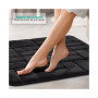 Ultra Soft Non-Slip Plush Memory Foam Bath Rug - Small 17"x24" - Tiled Design