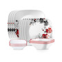 Chelsea Rose 16 Piece Dinnerware Set, Service for 4
