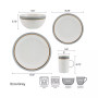 Ezra 16 Piece Dinnerware Set
