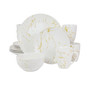Fine Marble Dinnerware Set of 16 Pieces