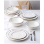 Dinnerware, Platinum Wave 12 Piece Set