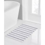 Stripe Tufted Cotton Bath Rug, 17" x 24"