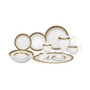 57 Piece Porcelain Dinnerware Set, Service for 8