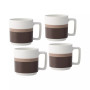 ColorStax Stripe Mugs, Set of 4