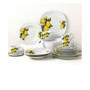 Lemon Design Square Dinnerware Set, 20 Piece