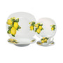 Lemon Design Square Dinnerware Set, 20 Piece