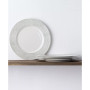 Hammock "Stripes" Rim Dinner Plates, Set of 4