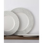 Hammock "Stripes" Rim Dinner Plates, Set of 4