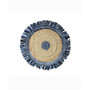 Denim Jute Braid 36" Round Shape Accent Rug