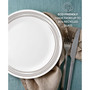 Brushed Silver-Tone Salad Plate