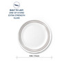 Brushed Silver-Tone Salad Plate