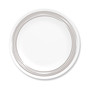 Brushed Silver-Tone Salad Plate