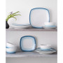 Colorscapes Layers 12 Piece Square Dinnerware Set