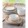 Colorscapes Layers 12 Piece Square Dinnerware Set