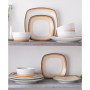 Colorscapes Layers 12 Piece Square Dinnerware Set