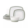 Colorscapes Layers 12 Piece Square Dinnerware Set