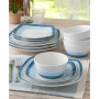 Colorscapes Layers 12 Piece Square Dinnerware Set