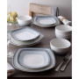 Colorscapes Layers 12 Piece Square Dinnerware Set