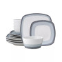 Colorscapes Layers 12 Piece Square Dinnerware Set