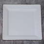 16 Piece Square Beaded Stoneware Dinnerware set, Service for 4