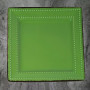 16 Piece Square Beaded Stoneware Dinnerware set, Service for 4