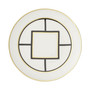 Metro Chic Salad Plate White Rim