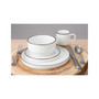 Stackable 16 Piece Dinnerware Set, Service for 4