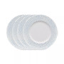 Hammock "Dots" Rim Salad Plates, Set of 4