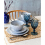 Ridge Rim 12 Piece Dinnerware Set, Service of 4