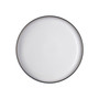 Studio Craft Grey/White 4 Piece Medium Coupe Plate Set