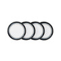 Halo Set of 4 Wide Rimmed Dinner Plates