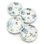 Set of 4 Butterfly Meadow Blue Assorted Dessert Plates