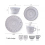 Trellis Lodge 16 Piece Dinnerware Set