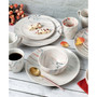 Marble 16 Piece Service for 4 Dinnerware Set